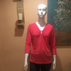 Calvin Klein Women's coral top/tees size S
